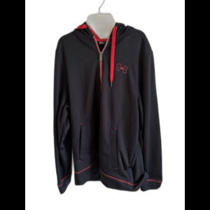 Under Armour Men Loose Fit Full Zip Hoodie Sweatshirt Size L Black Storm